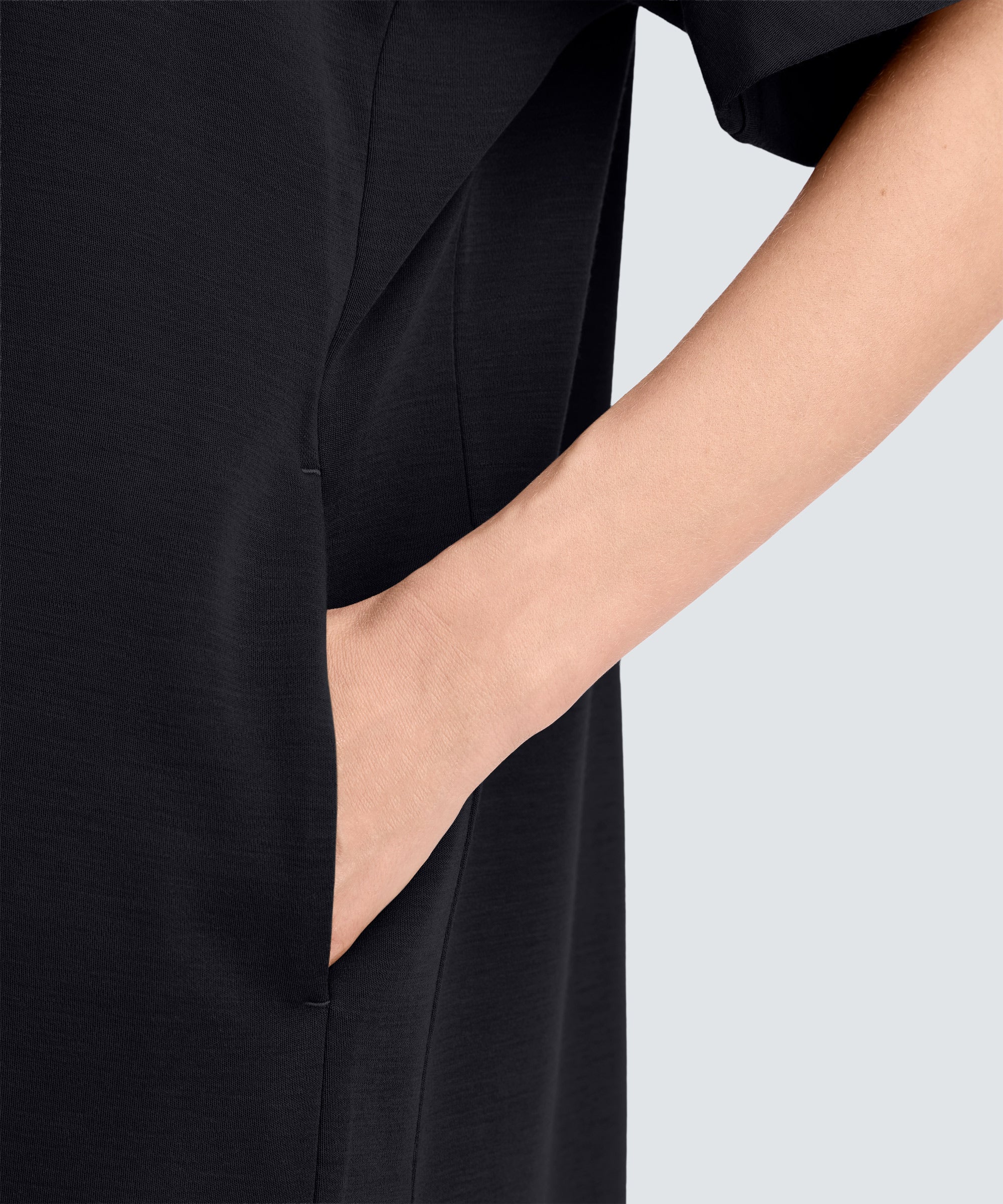 Women's Merino Boatneck T-Shirt Dress - Image 11