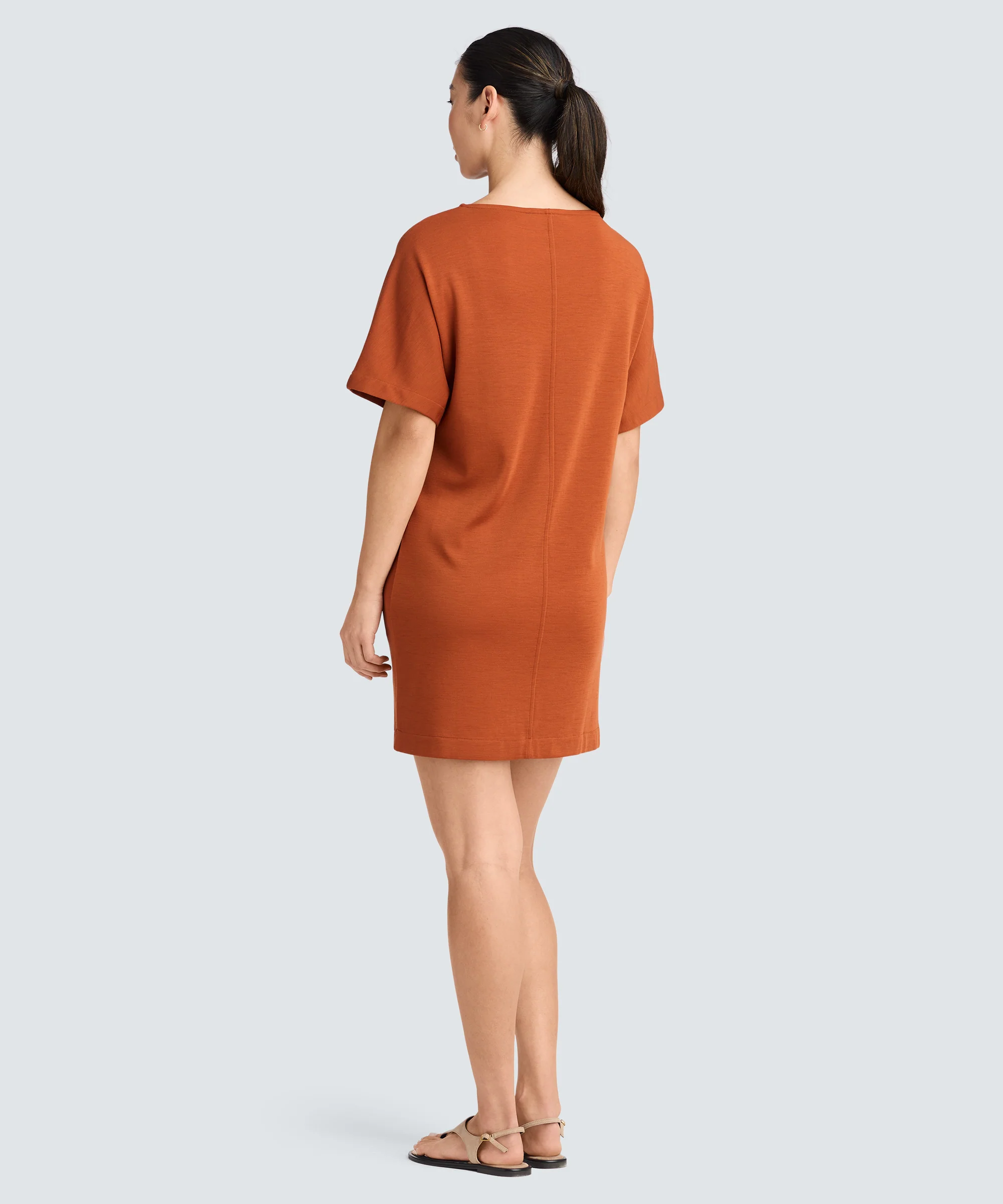 Women's Merino Boatneck T-Shirt Dress - Image 20