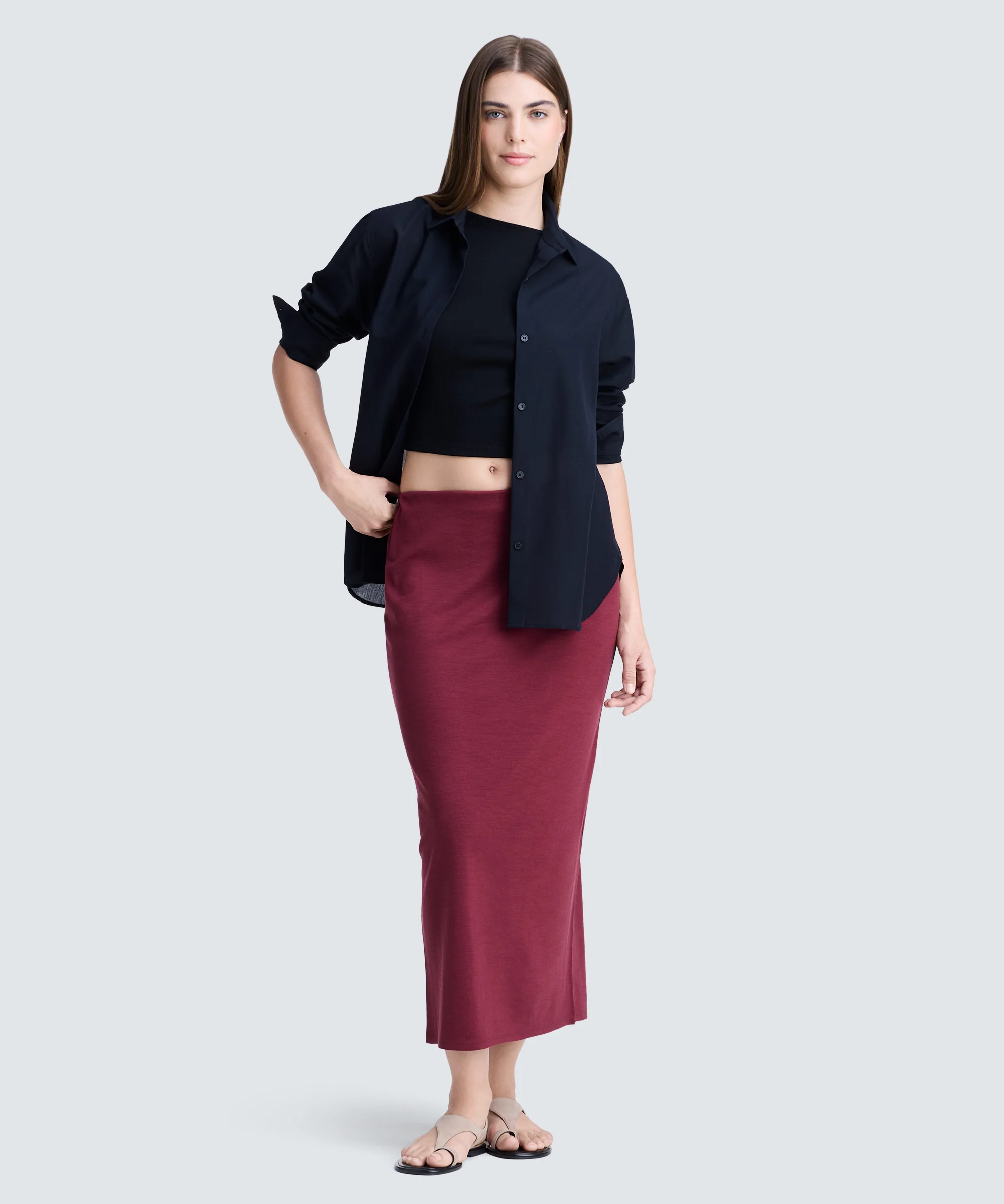Women's Merino Maxi Skirt - Image 7