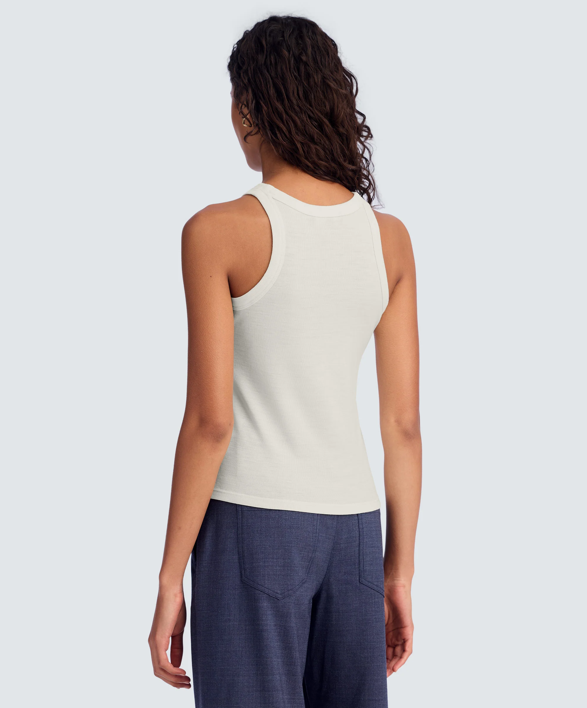 Women's Merino Rib Racer Tank - Image 80