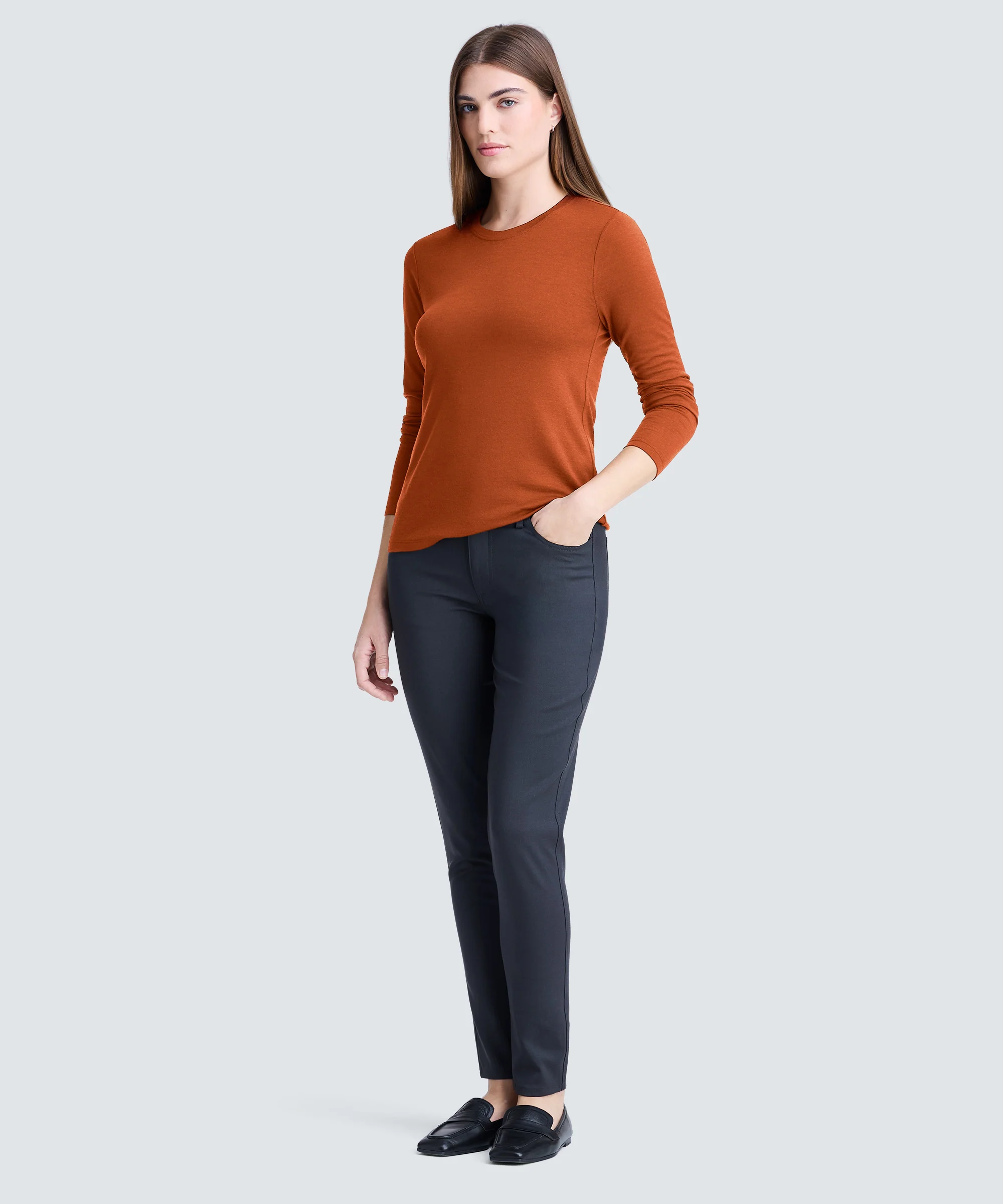 Women's Long Sleeve Merino Crew - Image 91
