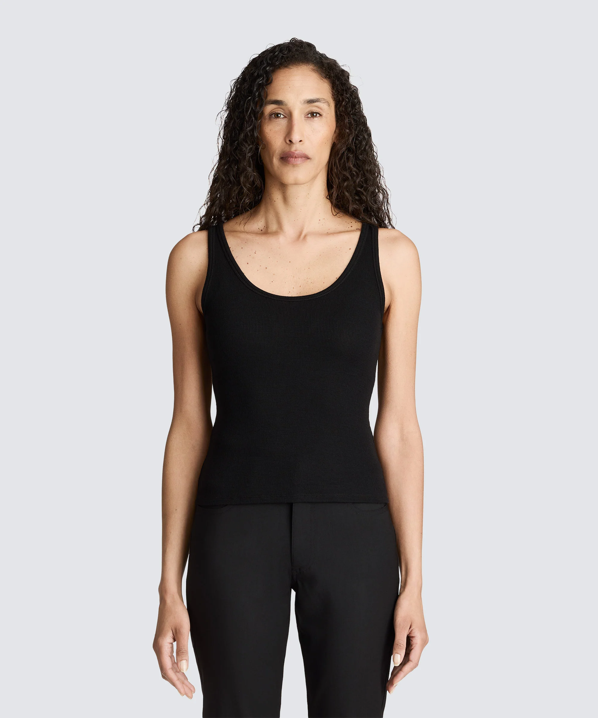 Women's Merino Rib Scoop Neck Tank - Image 6