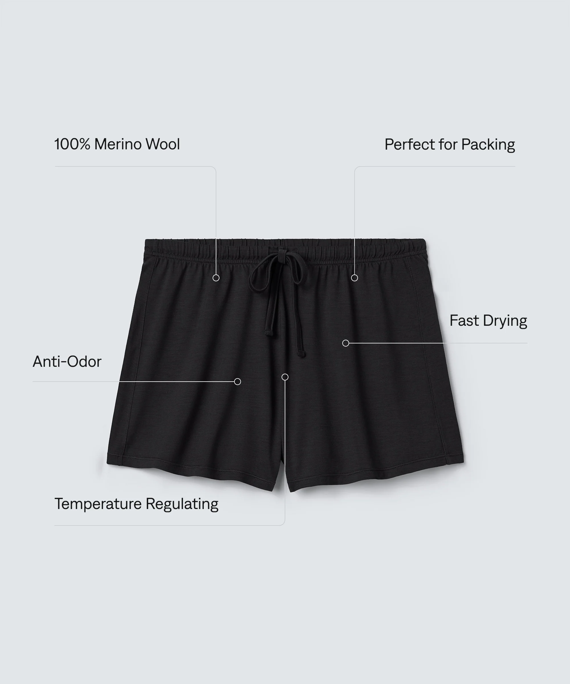 Women's Ultrafine Merino Sleep Shorts - Image 21